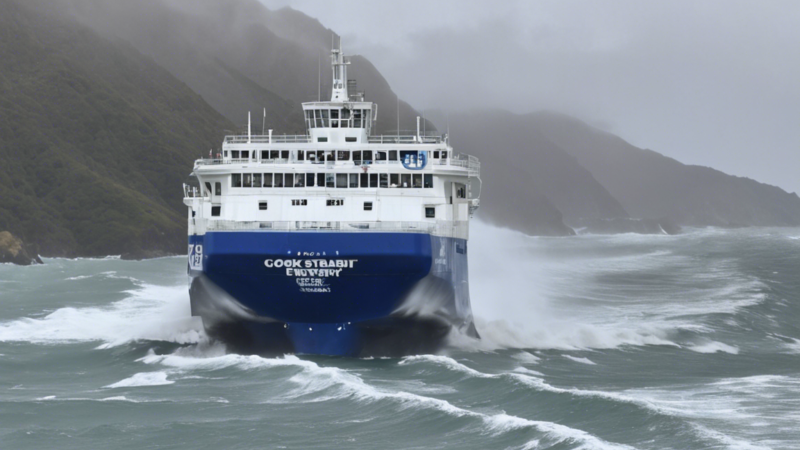 Cook Strait Ferry Gliding Cancel Due to Big Swells