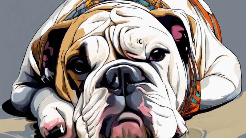 Walter the English Bulldog: Net’s New Sleeping Sensation