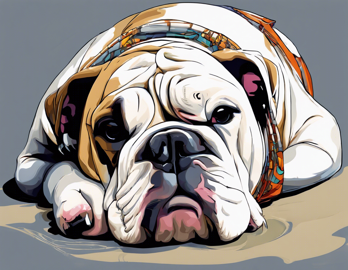 Walter the English Bulldog: Net’s New Sleeping Sensation